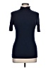 Three Dots Blue Short Sleeve Turtleneck Size L - photo 1