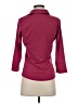 J. McLaughlin Burgundy 3/4 Sleeve Blouse Size XS - photo 2