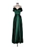 Xscape 100% Polyester Green Cocktail Dress Size 2 - photo 1