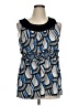 Lane Bryant Graphic Blue Sleeveless Top Size 14 - 16 Plus - photo 1