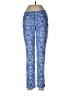 J. McLaughlin Print Blue Jeans Size 6 - photo 1