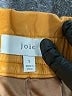 Joie 100% Leather Solid Yellow Shorts Size S - photo 3