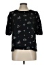 Elodie 100% Polyester Black 3/4 Sleeve Blouse Size L - photo 1