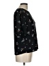 Elodie 100% Polyester Black 3/4 Sleeve Blouse Size L - photo 4