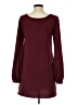 Lulus Solid Burgundy Casual Dress Size XS - photo 2