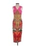 Ted Baker London Graphic Red Pink Cocktail Dress Size 2 (0) - photo 2