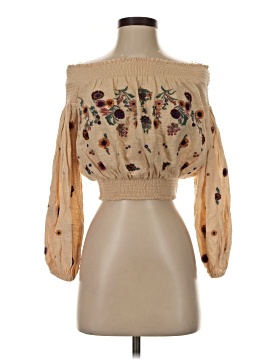 Free People 3/4 Sleeve Blouse