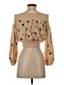 Free People Tan 3/4 Sleeve Blouse Size XS - photo 2