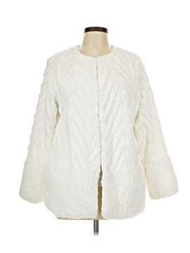 Nina Leonard Faux Fur Jacket