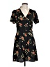 Rihoas 100% Polyester Floral Black Casual Dress Size L - photo 1