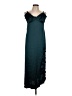 Max Studio 100% Polyester Solid Teal Cocktail Dress Size L - photo 1