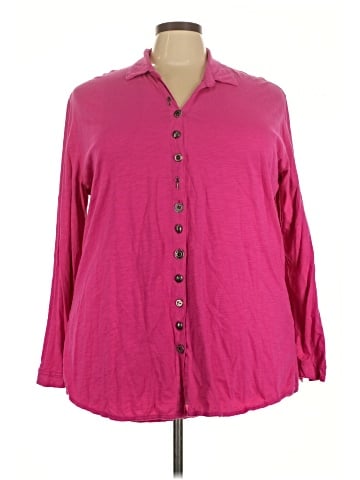 Neon Buddha 3/4 Sleeve Button-Down Shirt (view 1)