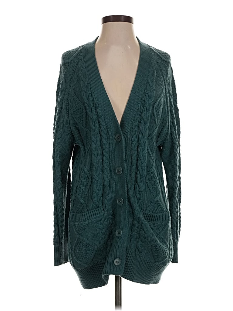 Pre-owned Wilfred Cardigan Sweater In Teal