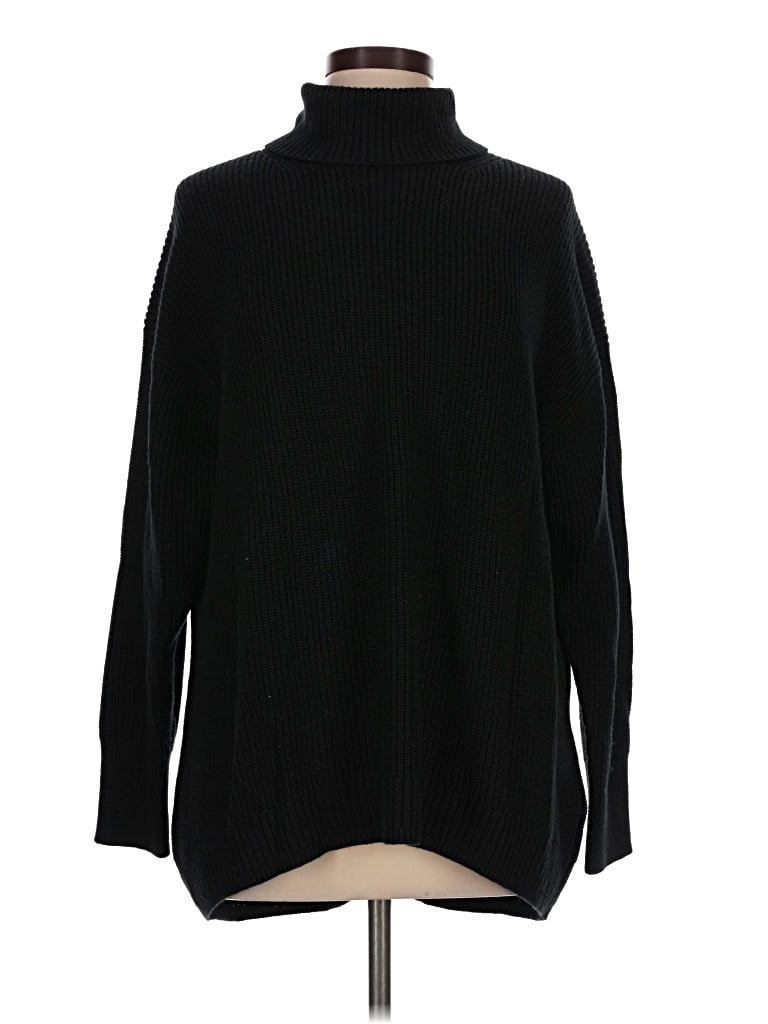 Pre-owned Jcrew Turtleneck Sweater In Black