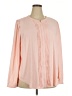 Torrid Pink Long Sleeve Blouse Size 2X Plus (2) - photo 1