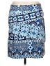 J. McLaughlin Graphic Blue Casual Skirt Size L - photo 2
