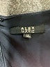 Alex Marie Solid Black Casual Dress Size 12 - photo 7