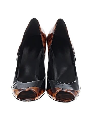 Gucci Tortoise Print Peep Toe Pumps (view 2)