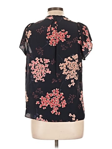 Rebecca Taylor Short Sleeve Silk Top (view 2)