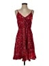 Dex 100% Polyester Paisley Red Casual Dress Size S - photo 1