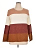 Pinque Color Block Brown Pullover Sweater Size XL - photo 1