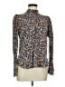 Veronica Beard Floral Blue Long Sleeve Blouse Size 8 - photo 1