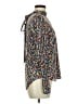 Veronica Beard Floral Blue Long Sleeve Blouse Size 8 - photo 4