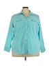 Lane Bryant Teal 3/4 Sleeve Blouse Size 22 - 24 Plus - photo 1