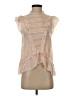 Ulla Johnson 100% Silk Tan Sleeveless Silk Top Size 0 - photo 1
