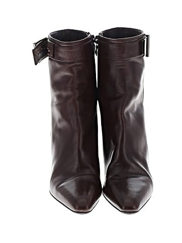 Prada Vintage Leather Buckle Accent Booties (view 2)