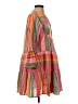 Devotion Twins 100% Cotton Stripes Multi Color Orange Casual Dress Size XS - photo 4