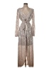 Guess 100% Polyester Metallic Silver Cocktail Dress Size 4 - photo 1