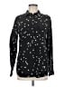 Equipment 100% Silk Stars Black Blouse Size M - photo 1