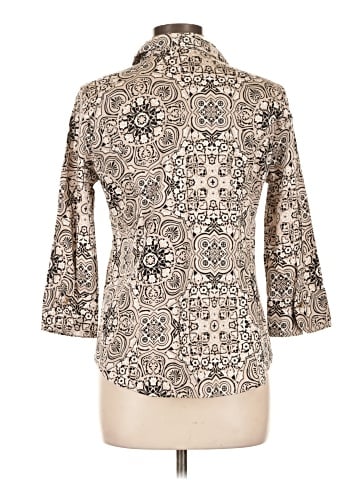 Dana Buchman 3/4 Sleeve Button-Down Shirt (view 2)