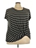 Nine Britton Stripes Black Short Sleeve T-Shirt Size 3X - photo 1