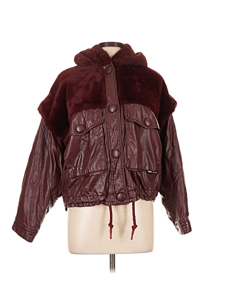 Pre-owned Oofwear Jacket In Burgundy