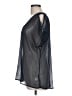 Xhilaration 100% Polyester Black Short Sleeve Blouse Size L - photo 5