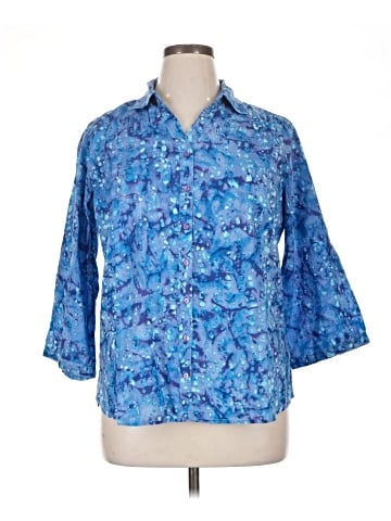 Serengeti 3/4 Sleeve Button-Down Shirt (view 1)