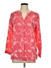 MULTIPLES Pink Long Sleeve Blouse Size L (petite) - photo 1