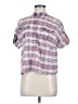 J.Crew Plaid Pink Short Sleeve Button-Down Shirt Size 8 - photo 1
