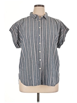 Ann Taylor Loft Short Sleeve Button Down Shirt