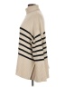 Gap 100% Cotton Stripes Tan Turtleneck Sweater Size L - photo 5
