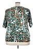 Elementz Animal Print Teal Short Sleeve T-Shirt Size 2X - photo 2