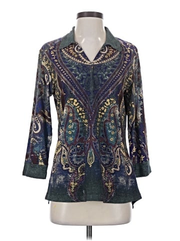 Parsley & Sage 3/4 Sleeve Blouse (view 1)
