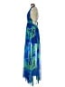 Unbranded Tropical Blue Cocktail Dress Size P (estimated, petite) - photo 5