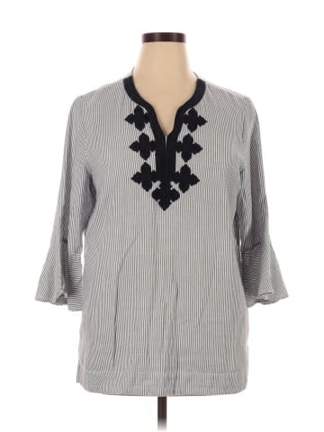 Sharagano 3/4 Sleeve Blouse (view 1)