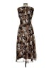 Evan Picone 100% Polyester Animal Print Brown Cocktail Dress Size 10 - photo 2