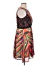 Gibson Latimer 100% Polyester Print Orange Cocktail Dress Size 14 - photo 4