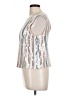 RACHEL Rachel Roy Silver Sleeveless Blouse Size L - photo 5