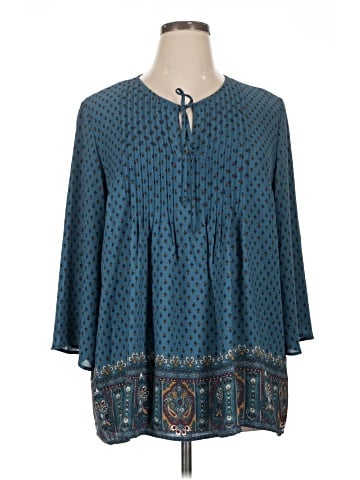 Jasmine & Juliana 3/4 Sleeve Blouse (view 1)